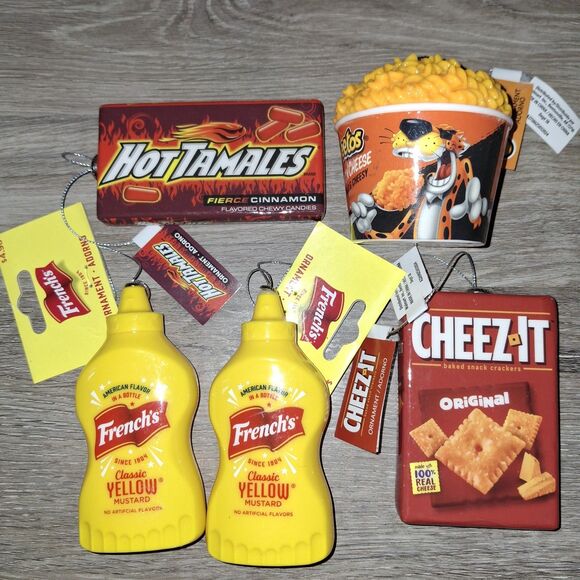 Ruz Food Ornament Lot of 5 Collection NWT!! - Picture 1 of 5